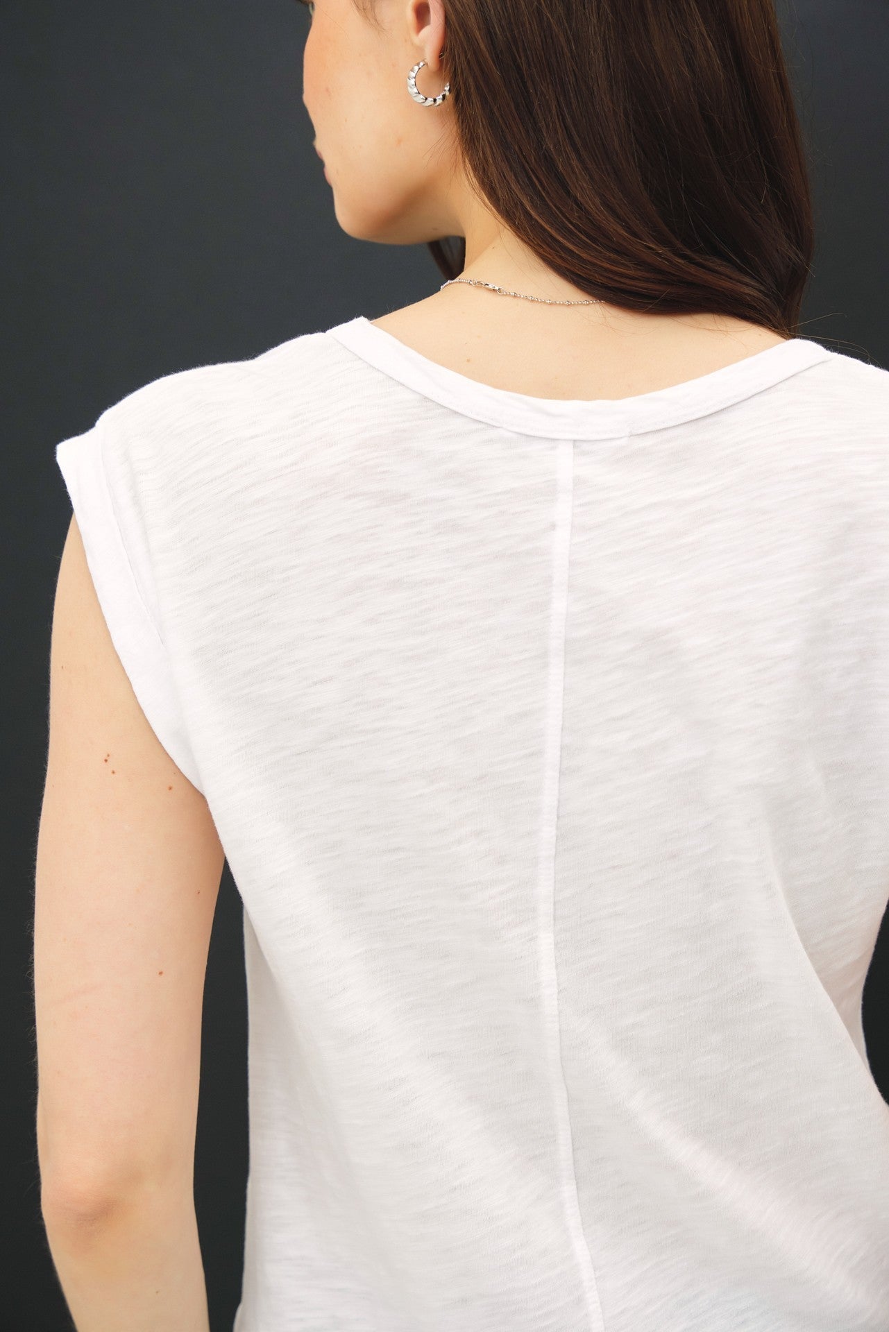 Scoop Neck Cap Sleeve Top