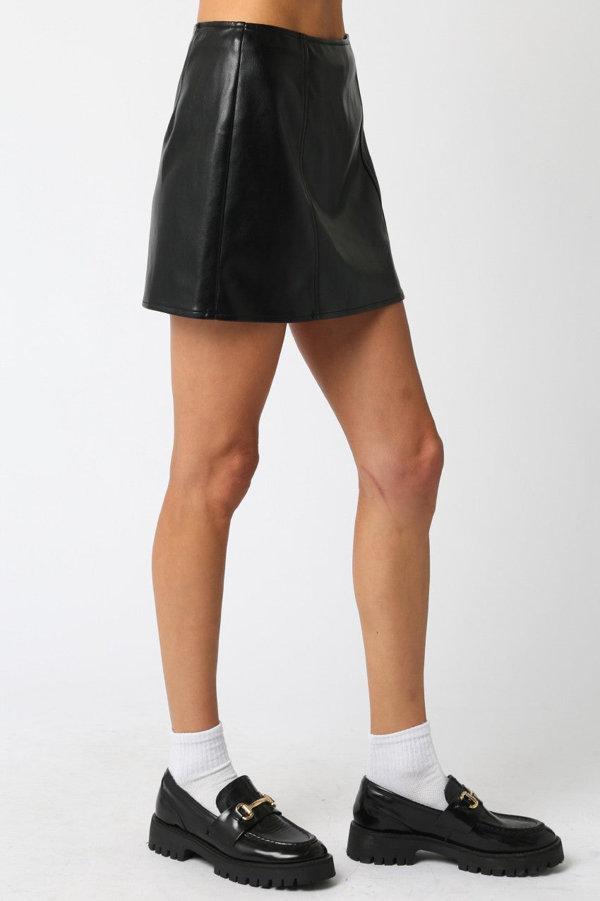 Presley Leather Mini Skirt