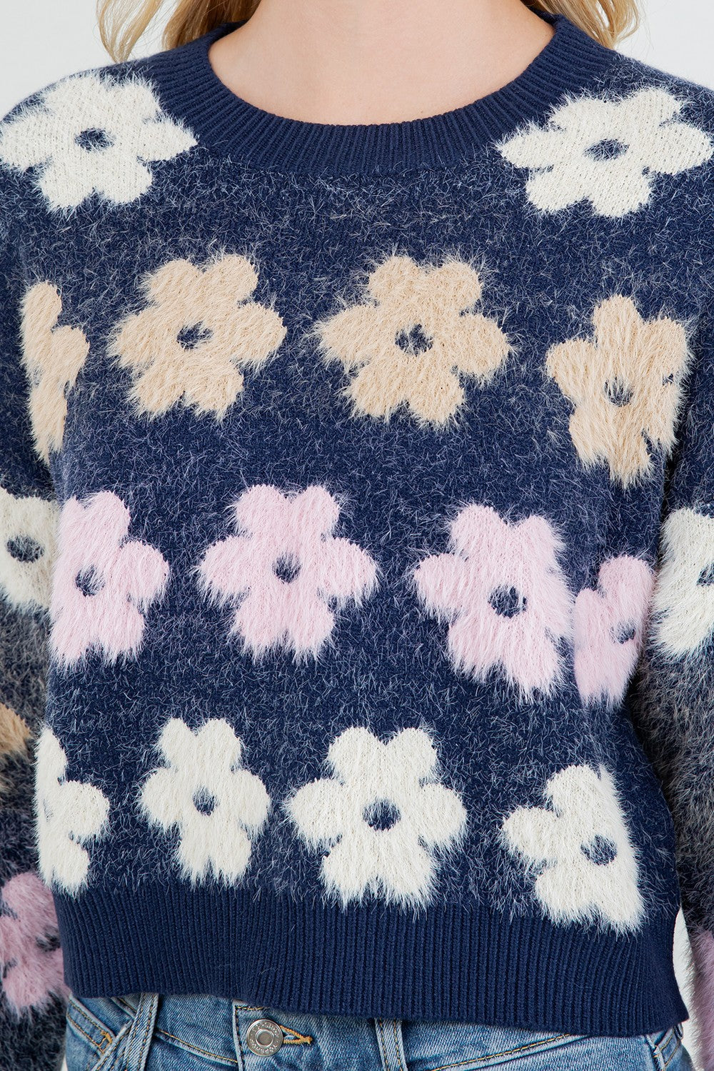 Flower Pullover Sweater