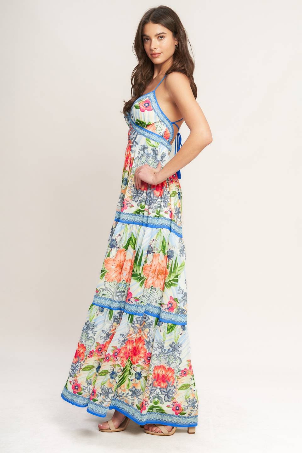 Printed Woven Maxi Dress
