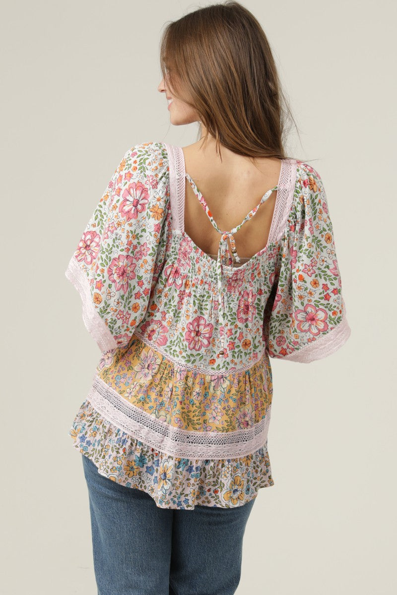 Mid Length Embroidered Detail Sleeve