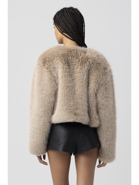 Blank Faux Fur Jacket