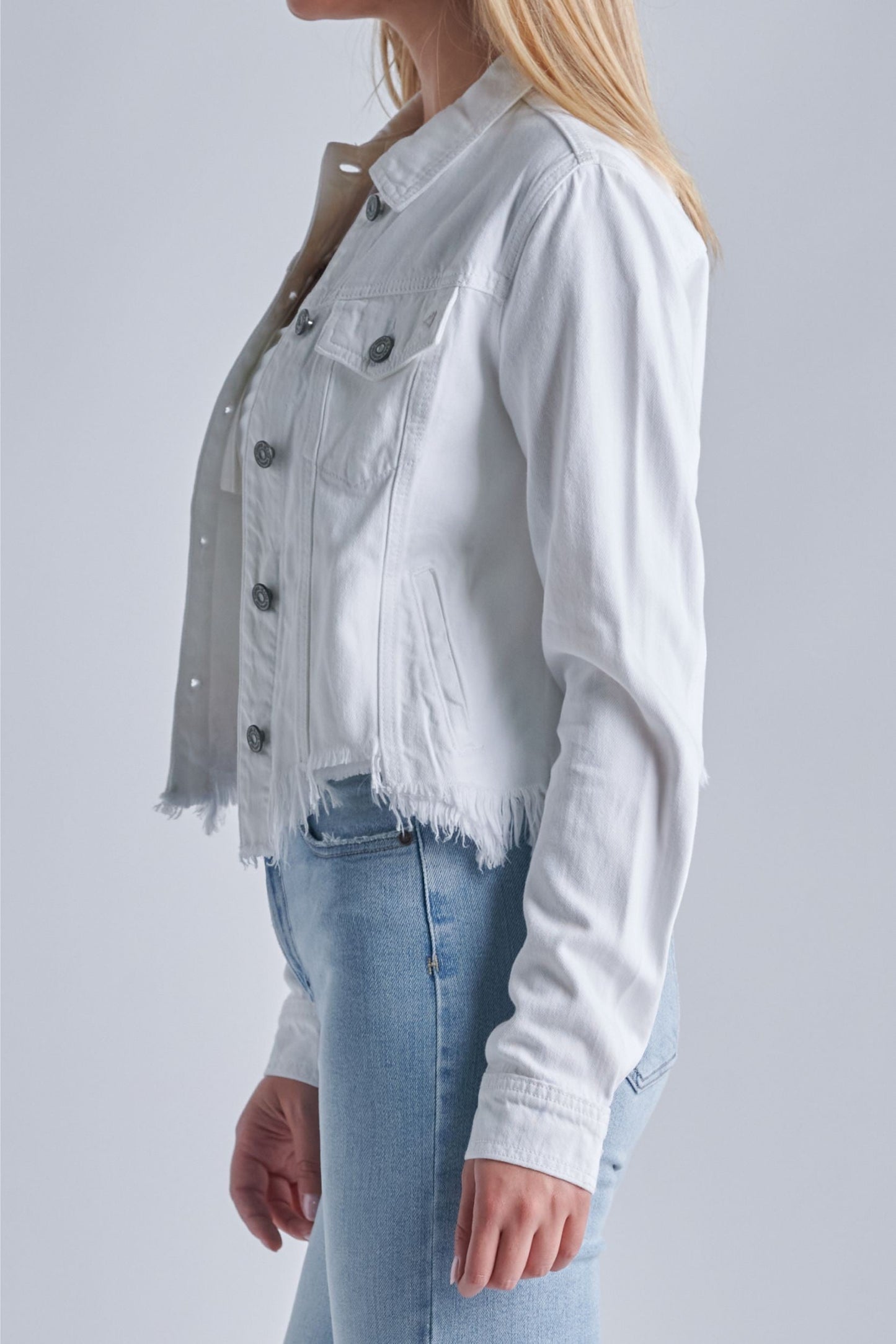 Hidden White Denim Jacket