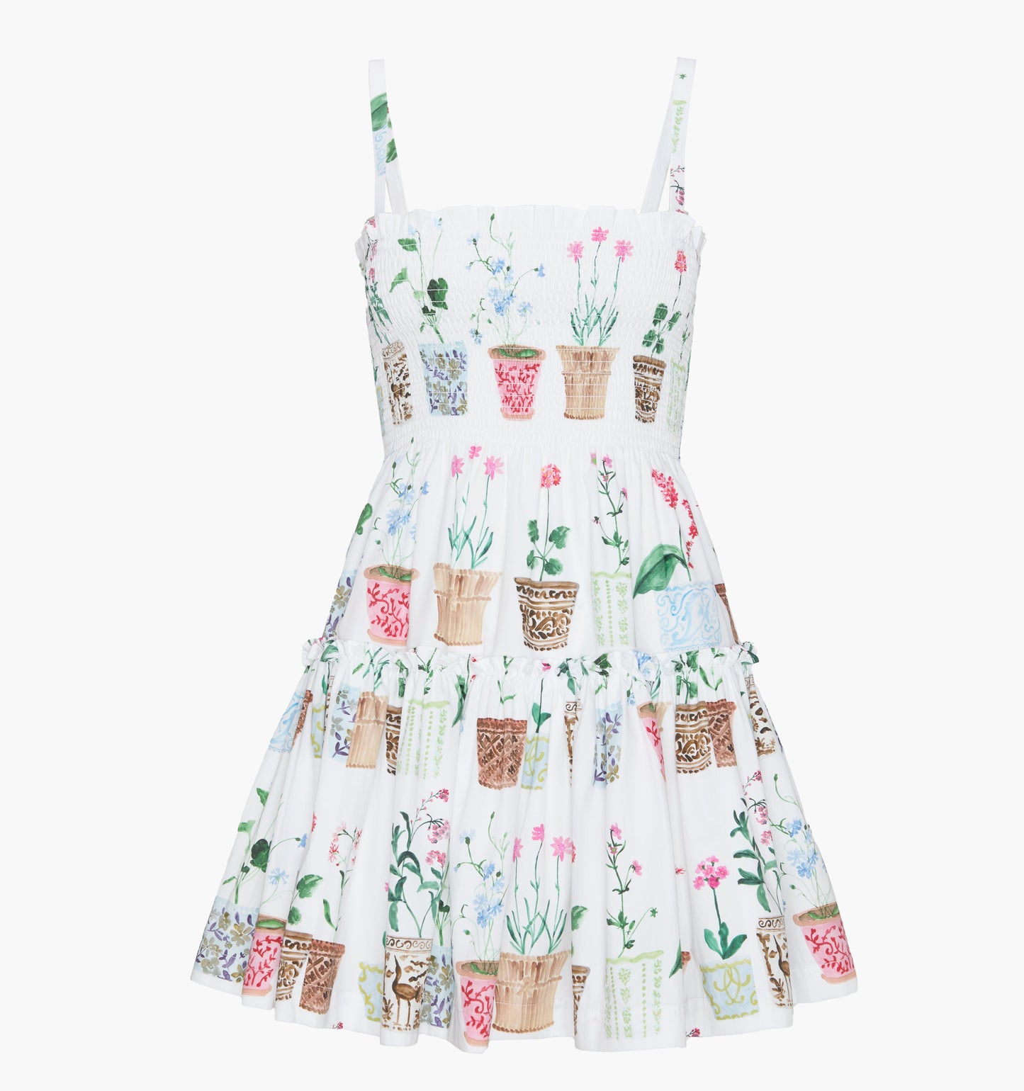 The Seraphina Mini Nap Dress - Flower Pots