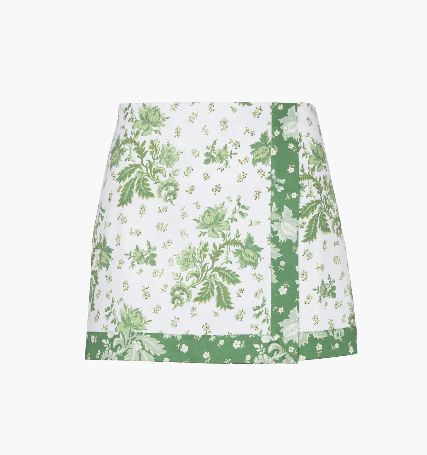 The Tyla Skirt - White Delft Bouquet
