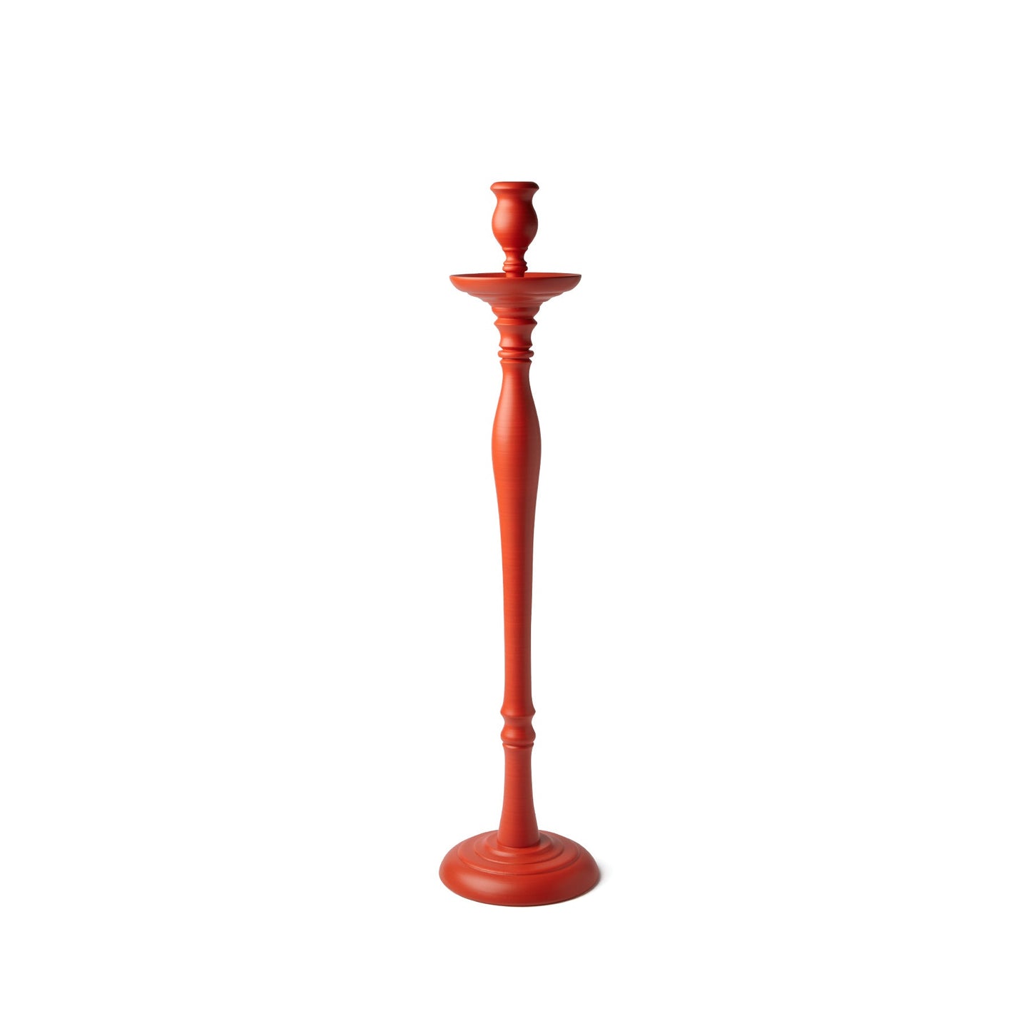 Large Candleholder in Brick Red