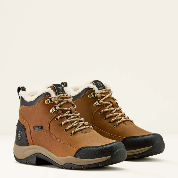 Ariat Women's Terrain H2O 4" Wheat Brown Sherpa Waterproof Lace Up Boot 10063868