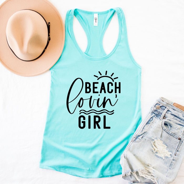 Beach Lovin' Girl graphic tank top