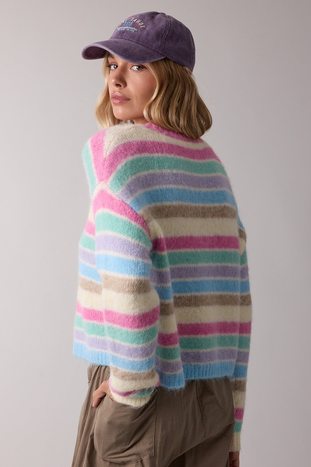 Brushed Multi Stripe Sweater