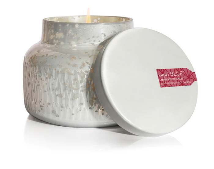Capri Blue Apple Cider Social Mercury Etched Jar Candle, 19 Ounces