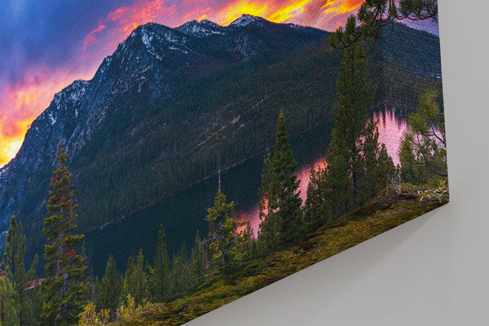 Emerald Bay Secret Sunset Panorama By Brad Scott - Canvas Print