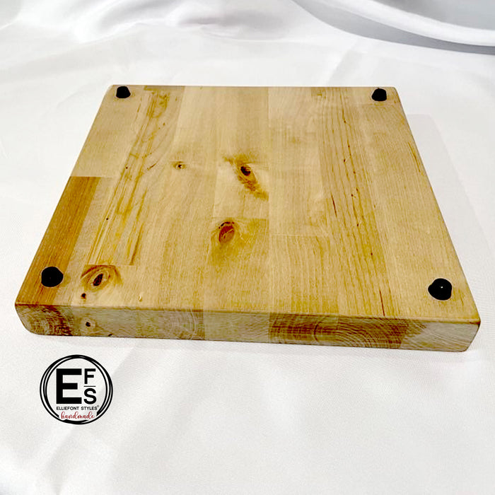 Handcrafted anniversary cutting board keepsake with personalized engraving