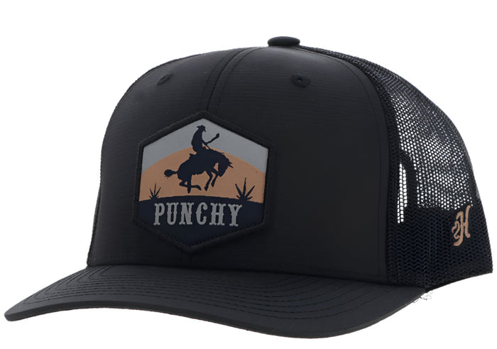 Hooey Ranchero Punchy Black Trucker Snapback Hat 5029T-BK