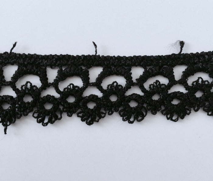 New 5 Yards Black Lace Edging Trim #5BT