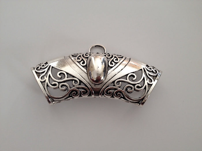 New Large Scarf Bail Set Pendant Ring Tube Shawl Wrap Rings Tubes Charm Slide Jewelry Making Tools supplies