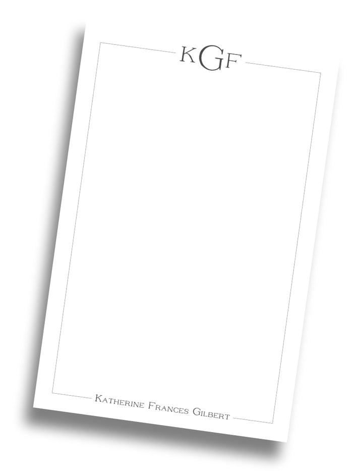 Oversized Monogram Notepad