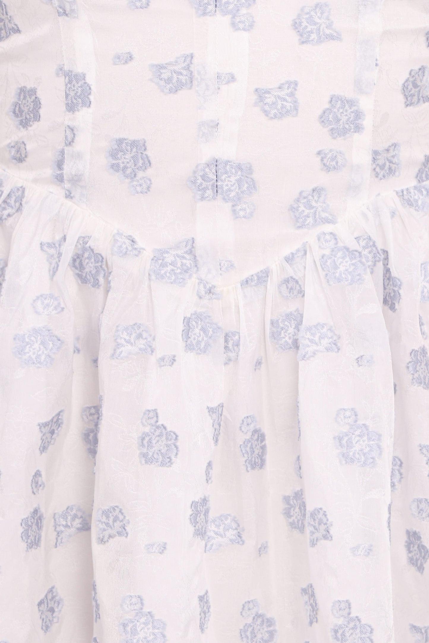 Arianne Mini Dress - White/Blue Floral