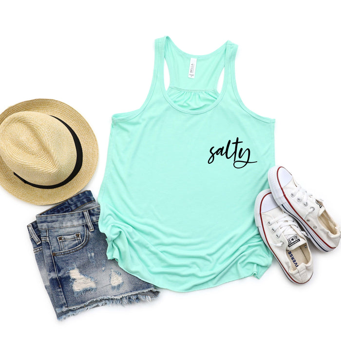 Salty graphic tank top
