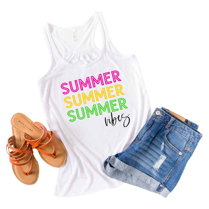 Summer Vibes graphic tank top