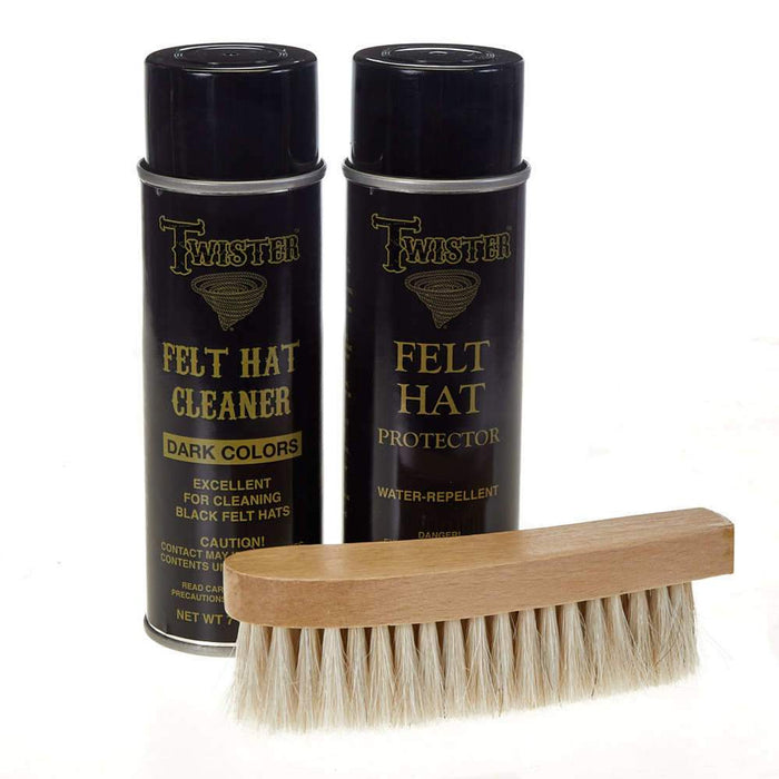 Twister Felt Hat Dark Care Kit 01049-Painted Cowgirl Western Store