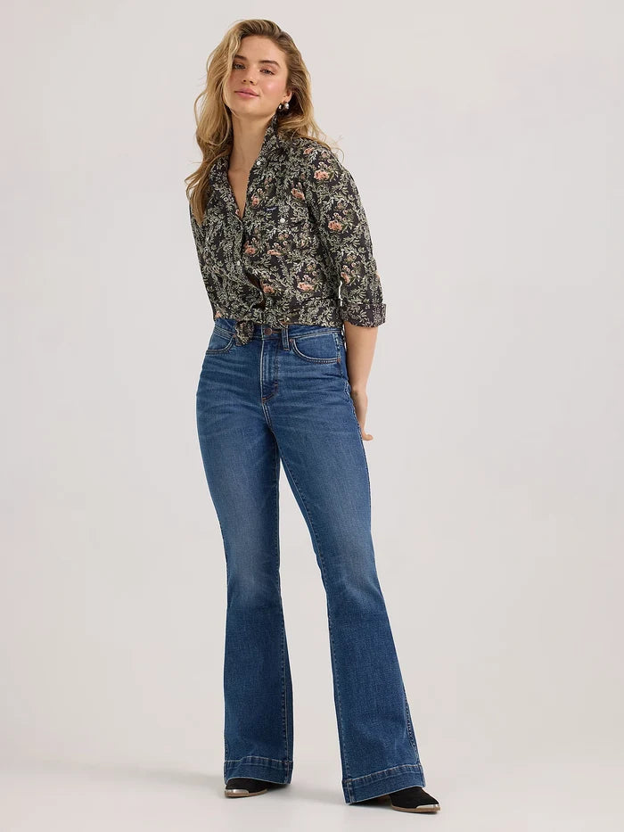 Wrangler Retro Women's Bailey Vivianna High Rise Trouser Jeans 112359387-Painted Cowgirl Western Store