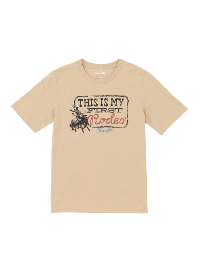 Wrangler Toddler/Boy's Tan First Rodeo Graphic Tee Shirt 112365730 112368812