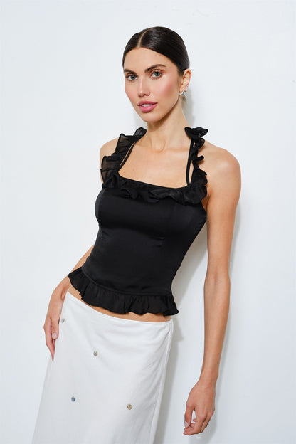 Ruffle Halter Top