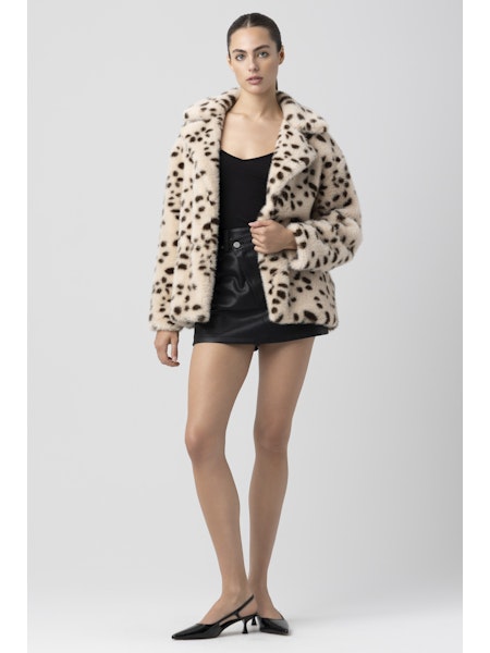 Blank NYC Short Faux Fur Coat