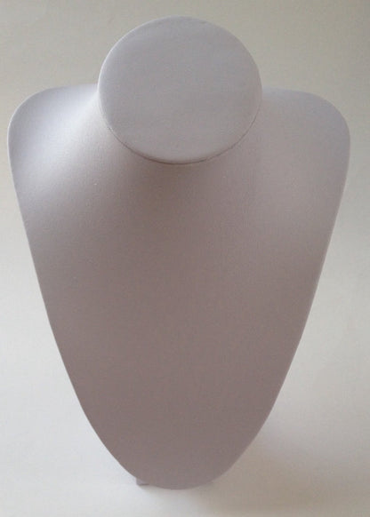 10" White Mannequin Necklace Jewelry Display