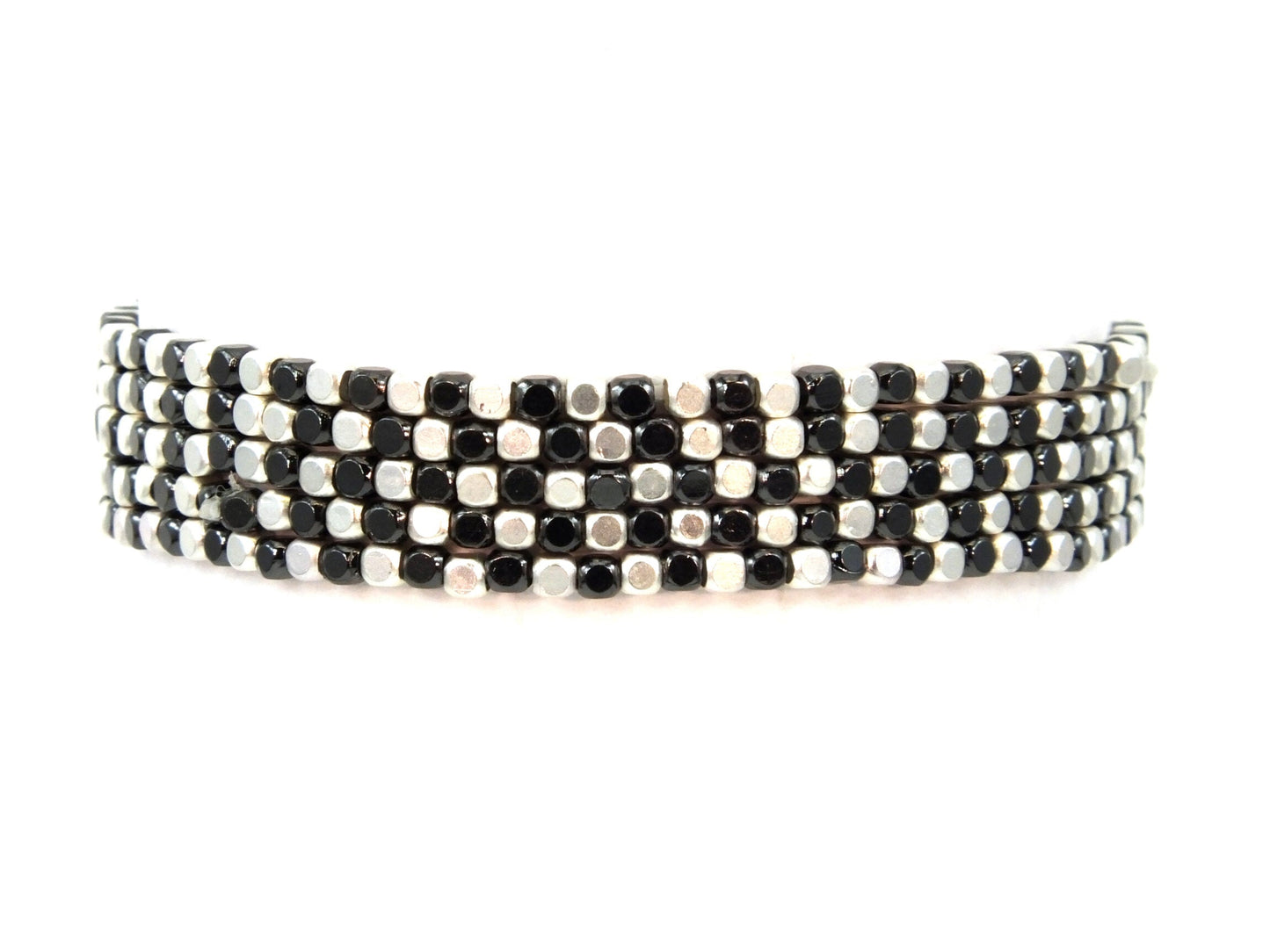 5-Strand Metal Bead Bracelet