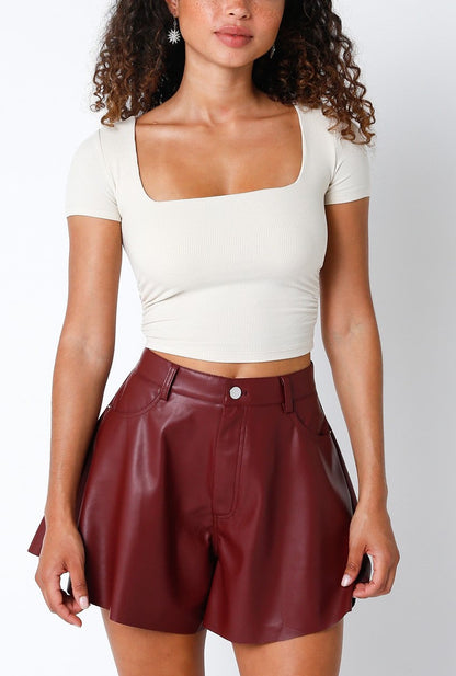 Lottie Square Neck Crop Top