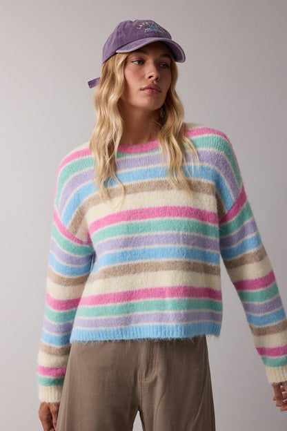 Brushed Multi Stripe Sweater