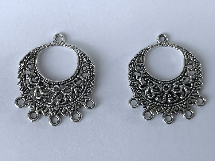 20 pcs Silver Earring Hoop Hoops Hooks Wire Jewelry Findings Tools Backs Findings Craft Hardware Connectors