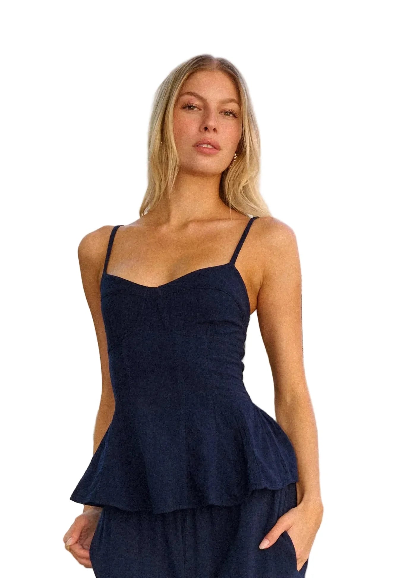 Corset Peplum Top