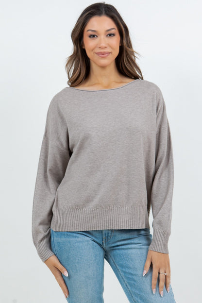 Madeline Boatneck Pullover