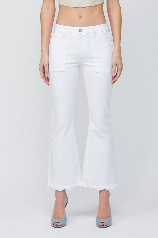 Hidden Cargo Pocket Cropped Flare