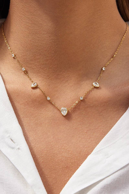 Multi Gem Non-Tarnish Necklace
