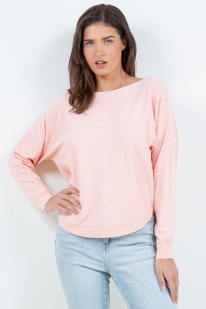 Rounded Hem Sweater