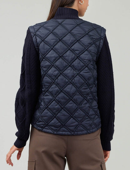 Current Air Sweater Combo Woven Jacket