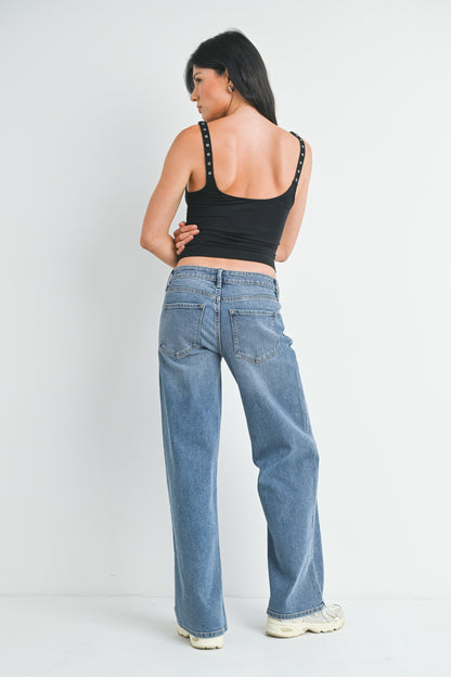 Just Black Denim Low Rise Baggy Jean