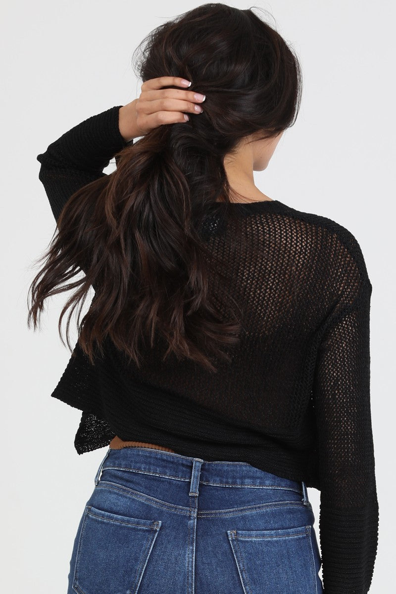 Crochet Knit Resort Cardigan