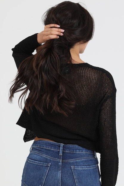 Crochet Knit Resort Cardigan