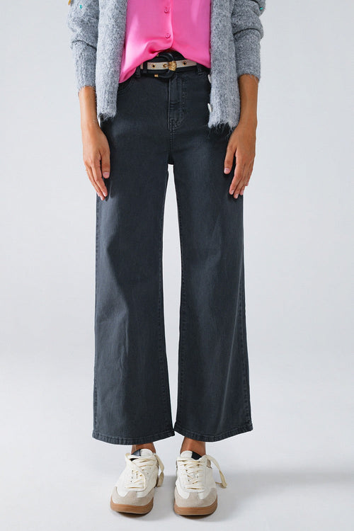 Cropped Wide leg Jeans