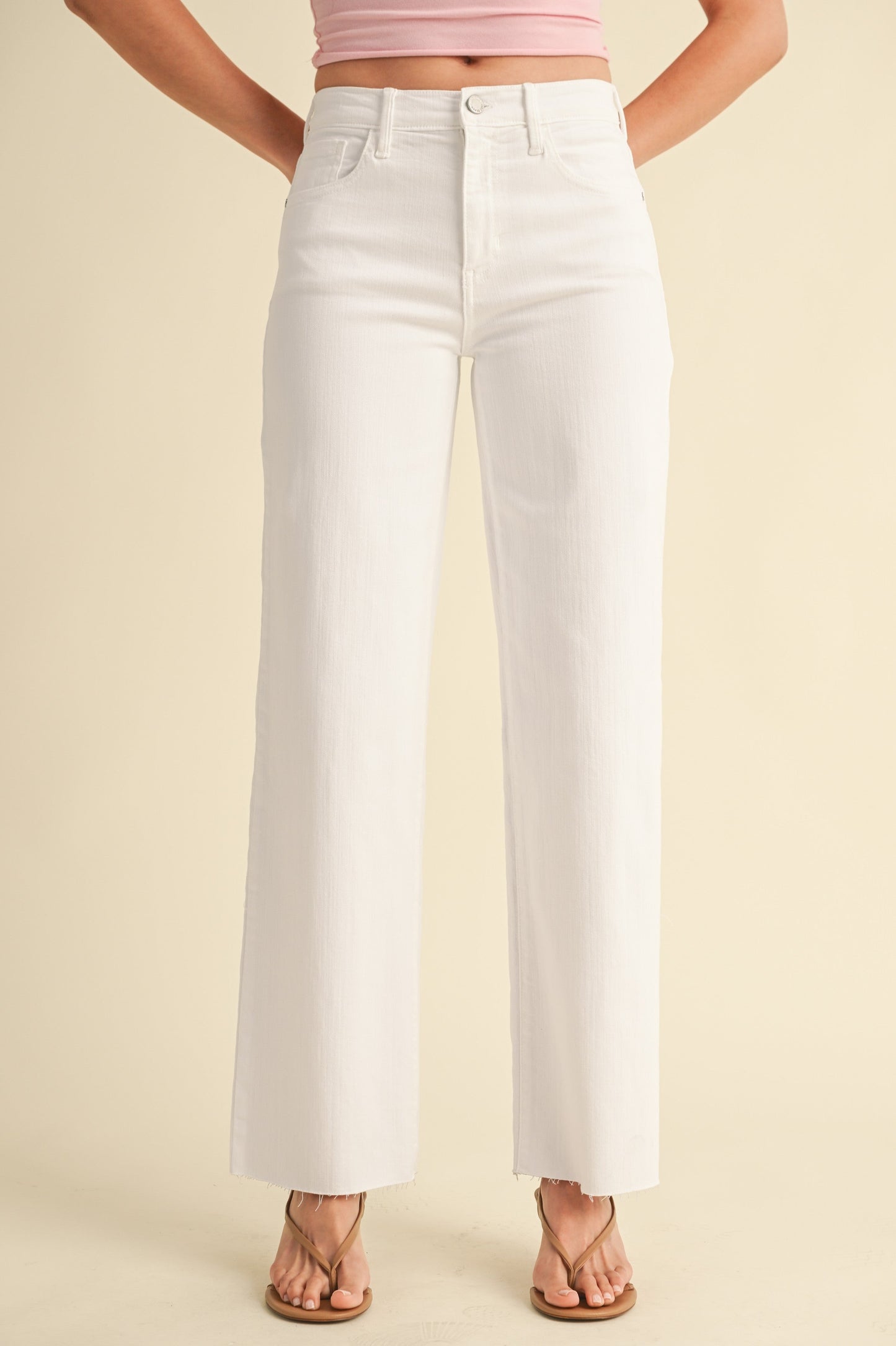 JBD Slim Palazzo with Scissor Cut Jeans