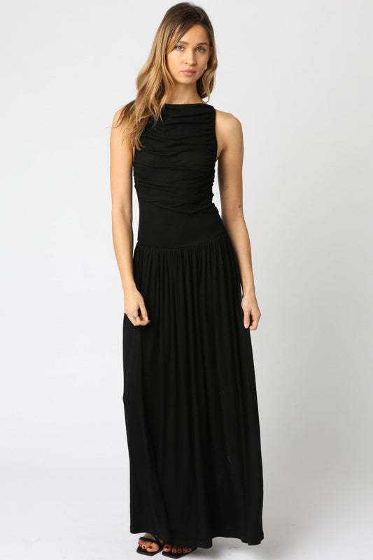 High Neck Maxi Dress