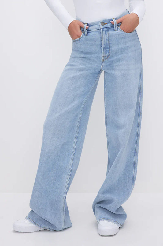 Good American Good Skate Wide Leg