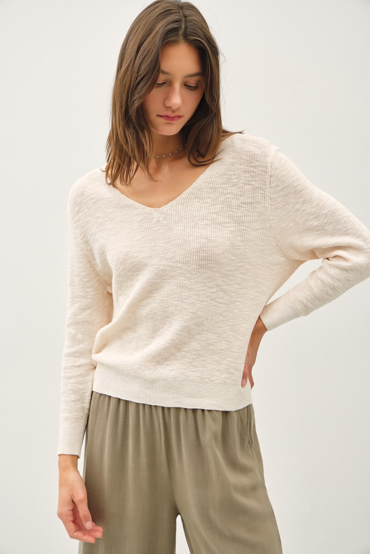 Lightweight V-Neck Sweater