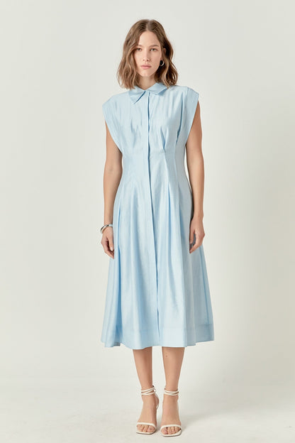 Endless Rose Contrast Stitch Mini Shirt Dress