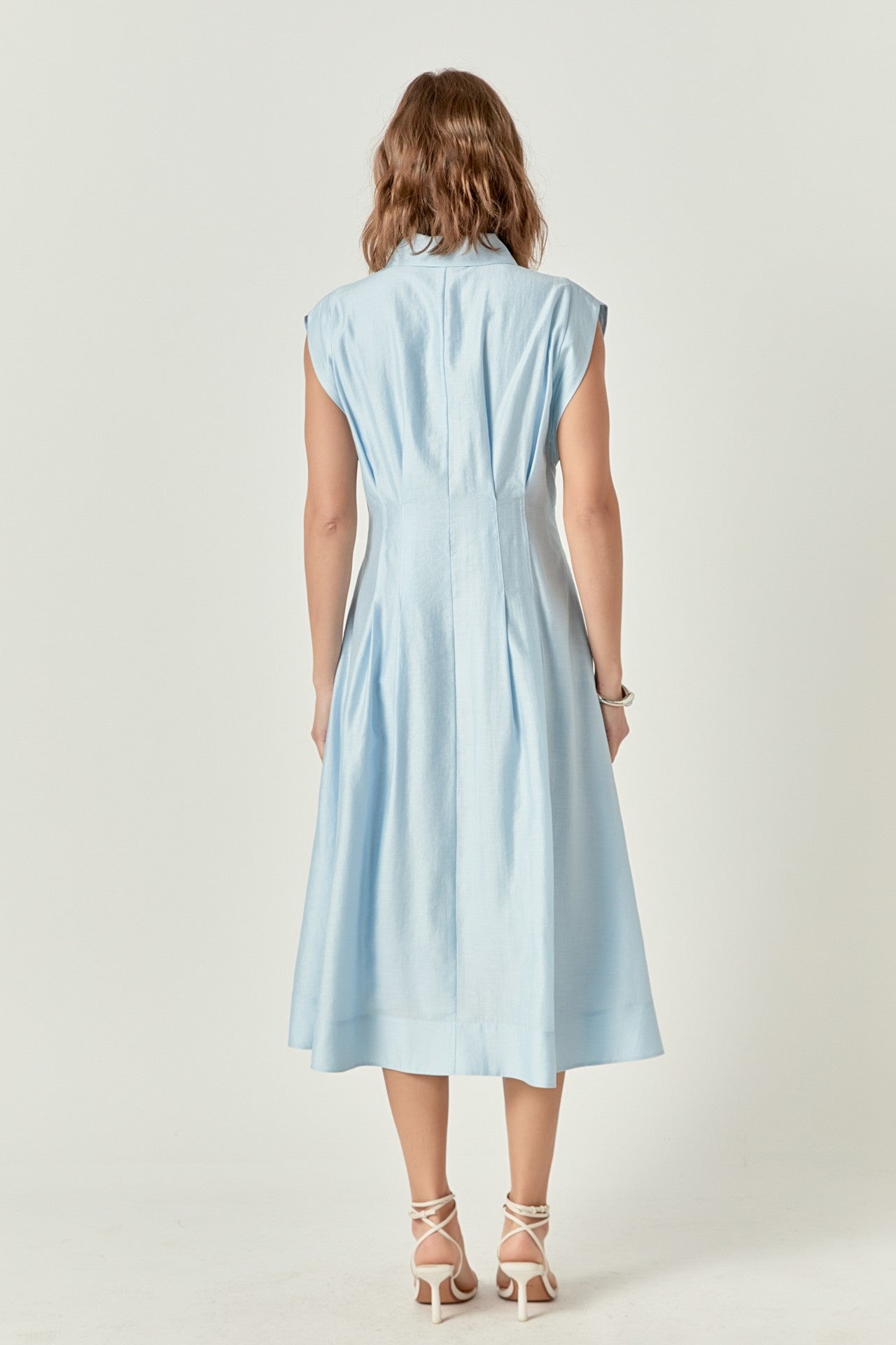 Endless Rose Contrast Stitch Mini Shirt Dress