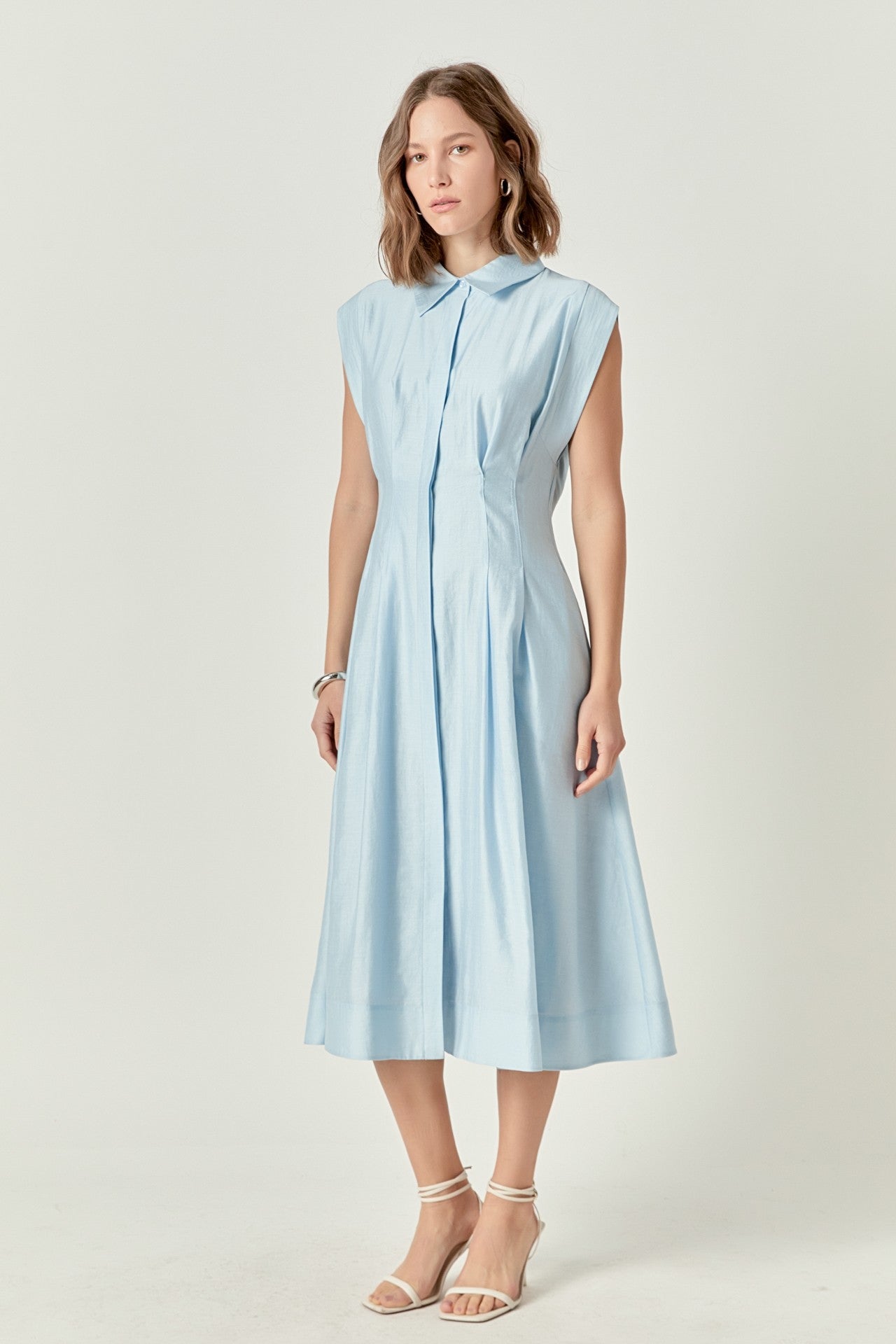 Endless Rose Contrast Stitch Mini Shirt Dress
